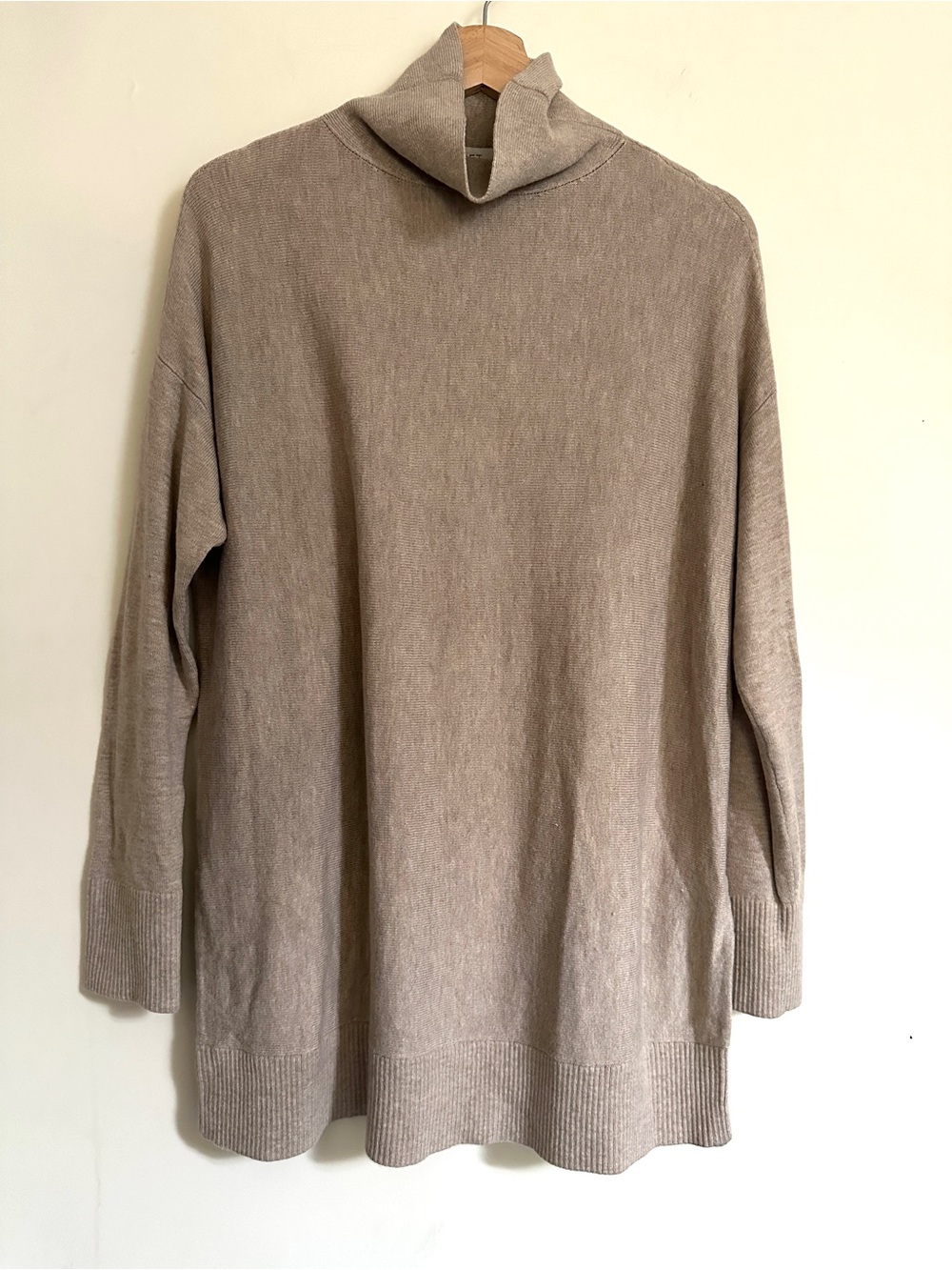LOFT Beige Turtleneck Sweater